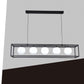 TEKHOME Lampadario a sospensione con 5 sfere in vetro bianco moderno metallo nero B89