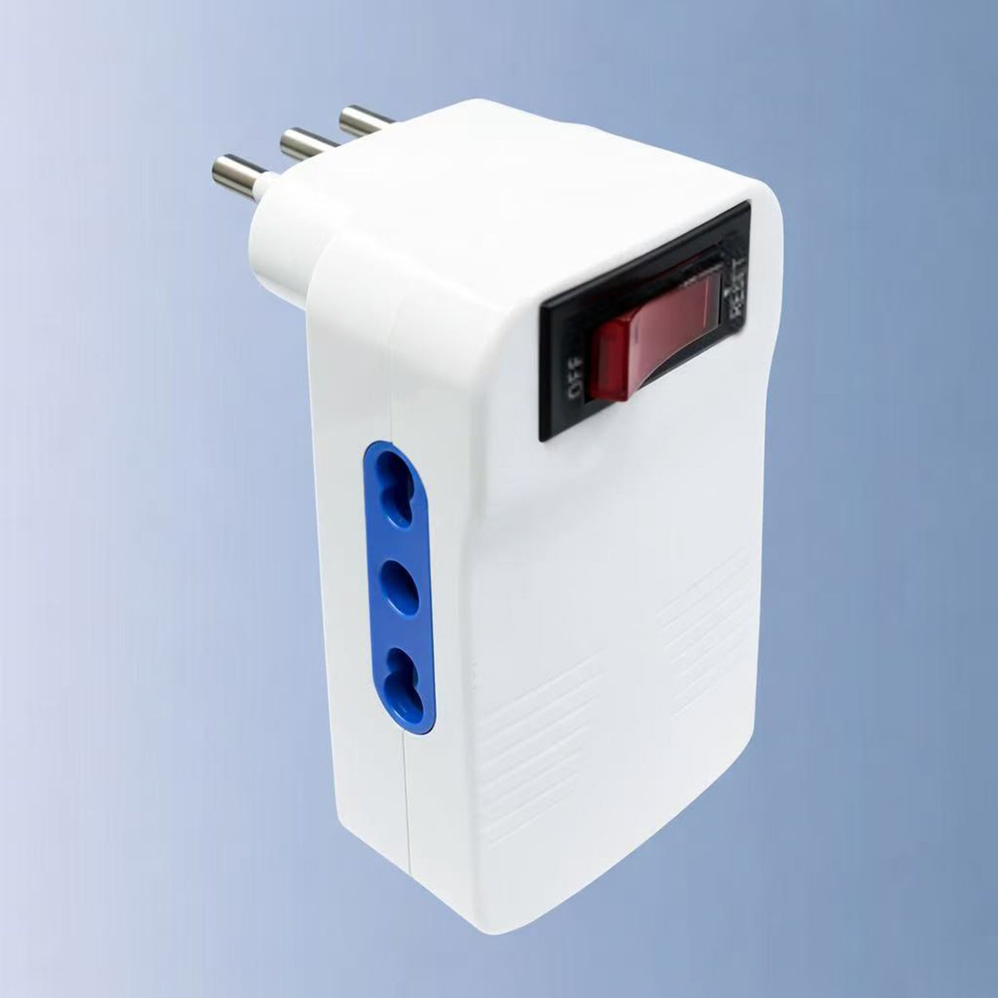5 Pezzi – Adattatore Multipresa 10A con Interruttore di Sicurezza, 3 Prese Bipasso 10/16A 2P+T, Protezione Sovraccarico, Max 1500W – XSL1091