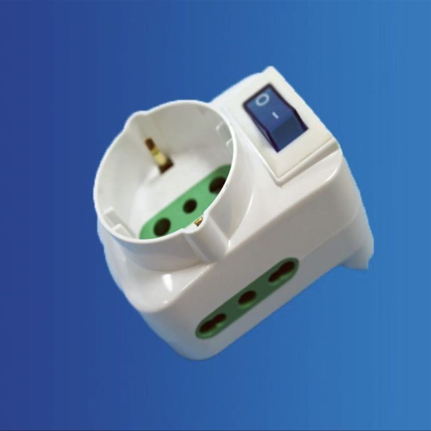 5 Pezzi Adattatore Spina 16A con Presa Schuko e Presa Bipasso 10/16A, con Interruttore ON/OFF, Adattatore Multipresa 250V per Casa e Ufficio – XSL1054