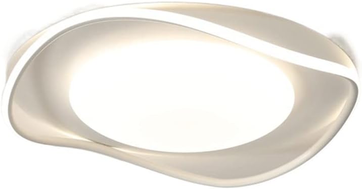 Plafoniera LED 48W Moderna Ø50 cm con Telecomando, 3 Colori CCT 3000K/4000K/6500K, 2880LM, Lampada da Soffitto per Soggiorno Camera Cucina, Design Elegante Bianco C64
