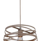 Lampadario a Sospensione E27 Moderno, Lampada a Soffitto Design Industriale in Metallo per Cucina Isola Tavolo da Pranzo, Stile Minimal con Paralume a Spirale, No Lampadina A08