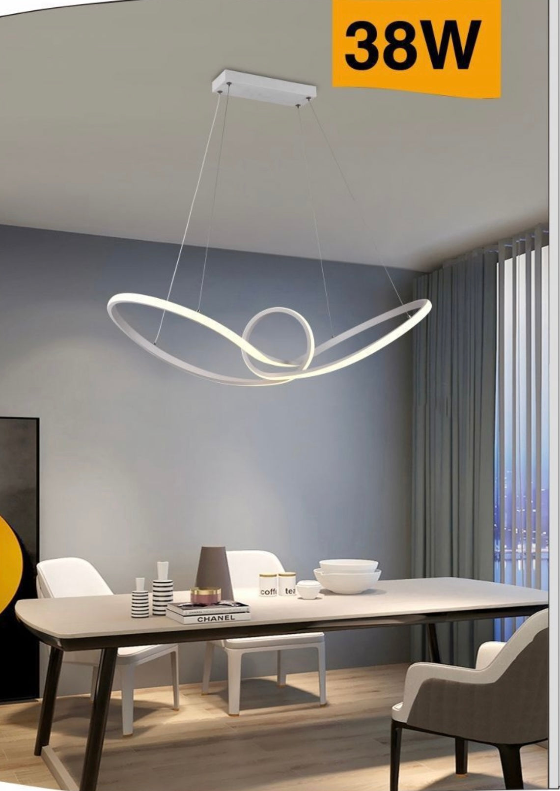 Lampadario LED Moderno FIOCCO 38W A07