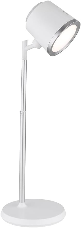 Lampada da Tavolo LED Ricaricabile 6W, 3 Temperature di Colore 3000K-4000K-6500K, Batteria 18650, Luce Orientabile, Moderna per Scrivania, Comodino, Studio BL-1005