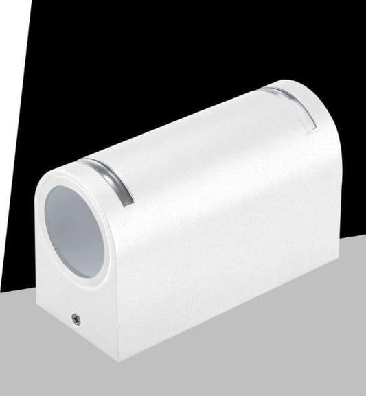 Applique da Esterno Doppia GU10 IP54 – Lampada da Parete Moderna in Alluminio per Esterno e Interno, 2xGU10 Sostituibili, Senza Lampadine, Design Cilindrico GN-WL062