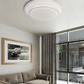 TEKHOME Plafoniera LED da Soffitto 60W con Bluetooth e Telecomando, Dimmerabile 3000K-6500K, Ø50cm, Design Elegante con Decorazioni Acriliche, Luce per Soggiorno Camera Letto, CRI＞80, PN-12-3C