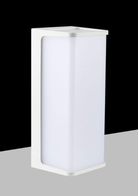 Applique da Esterno LED IP65 10W – Lampada da Parete Moderna Rettangolare per Esterno e Interno, 3000K/4000K/6500K, Bianco o Nero, 950 Lumen, Impermeabile 643