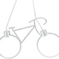 lampadario pendente bike LED lampada a sospensione bicicletta arredamento moderno doppio portalampada attacco E27 luci intercambiabili  A10
