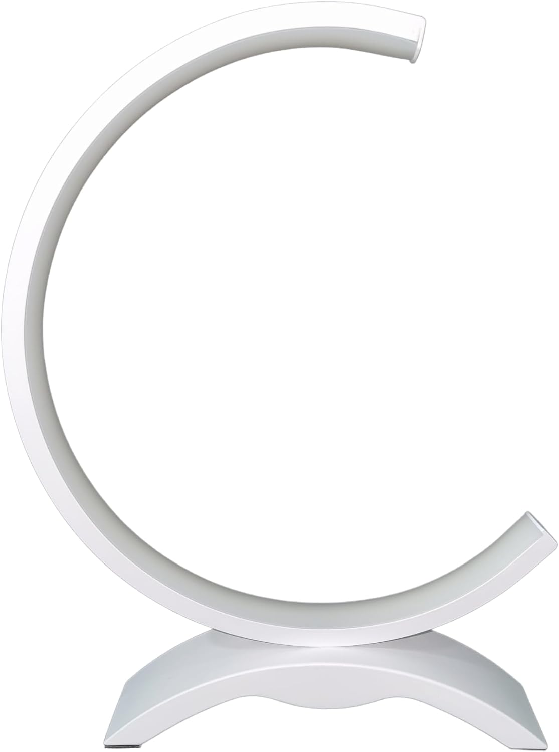 Lampada da Tavolo LED – Design Moderno a Mezzaluna, 9W 630LM, Luce Bianca 3000K/4000K/6500K, Lampada da Comodino e Scrivania, IP20  D30