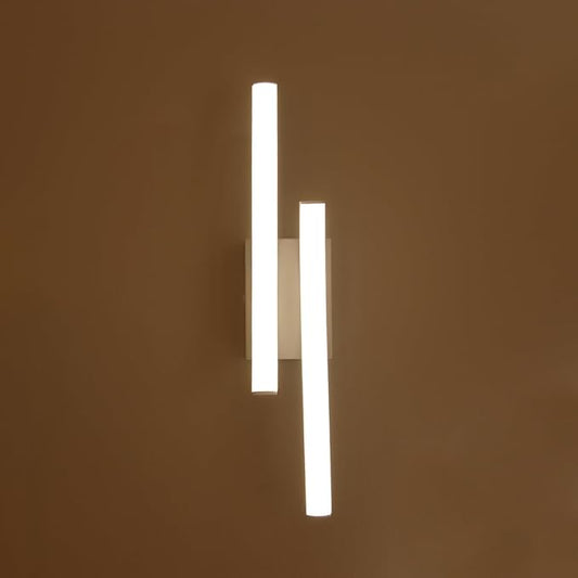 Applique LED da Muro 10W Moderna, Lampada da Parete Bianca Slim Rettangolare, 3000K-6500K, Illuminazione da Interno per Camera da Letto, Corridoio, Soggiorno E26-3C