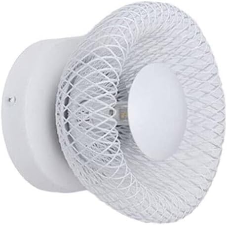 TEKHOME Applique da muro LED G9 design moderno a nido d’uccello, lampada da parete decorativa interna, metallo, compatibile con lampadina G9, bianco/nero AQ48