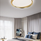 TEKHOME Plafoniera LED Soffitto Dimmerabile 46W Ø49cm, 3000-6500K Luce Calda/Naturale/Fredda, Moderna in Ferro e Acrilico, Lampada da Soffitto per Camera da Letto/Soggiorn C25-3C