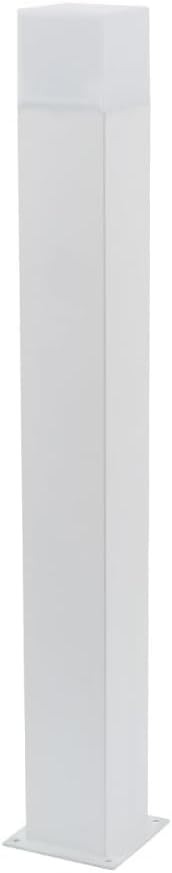 Lampione da Giardino 74cm IP44 per Esterno, Attacco E27, Palo Luce da Esterno in Alluminio, Lampada da Cortile/Viale/Terrazza – Nero/Bianco (Senza Lampadina) 740