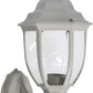 TEKHOME Lanterna da Muro per Esterno E27 IP55 – Lampada da Parete in Alluminio e Vetro, Stile Classico per Giardino, Balcone o Ingresso (Disponibile in 4 Colori) ES09