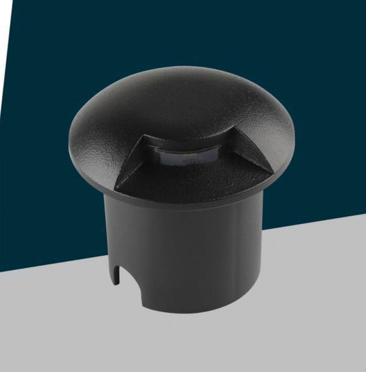 Lampada Segnapasso da Incasso a Terra LED 1W per Esterno, Luci da Pavimento Per Vialetto Giardino, Corpo Nero Alluminio, 3000K/4000K – Illuminazione da Esterno-321