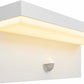 Applique LED da Esterno con Sensore di Movimento, 10W 1000LM CCT 2700K-6500K, Lampada da Parete Impermeabile Moderna in ABS+PC, per Giardino, Balcone e Ingresso – Bianco/Nero SS-ESA-01