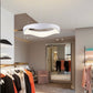 TEKHOME Lampadario plafoniera led a onda 38 w 3 colori luce bianca calda naturale A67 (BIANCO 3 COLORE)