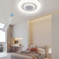 TEKHOME Plafoniera LED Smart, 9W RGB + 9W Bianco (3000K-6500K), Dimmerabile con APP e Telecomando, Contrololo Bluetooth, Luce Colorata per Interni, IP20, Ø485mm, Bianco C44-RGB-O