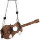 LAMPADARIO A SOSPENSIONE COUTRY RUSTICO IN LEGNO A FORMA DI CHITARRA CON 6 ATTACCHI E27  A53