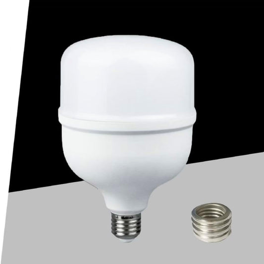 Lampadina LED E27/E40 60W 7300LM, Luce Fredda 6500K, Alta Luminosità, Angolo 220°, AC230V, Non Dimmerabile, Lampadina LED Industriale per Magazzino Garage Officina – Confezione 12 Pezzi – T120