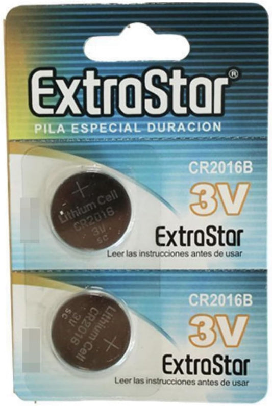 Batterie a Bottone CR2016B 3V al Litio, Lunga Durata per Telecomandi e Orologi, Confezione da 12 Blister (24 Pezzi) – CR2016B