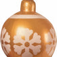 Palla Natalizia Gonfiabile 60 cm Oro – Decorazione Natalizia da Interno ed Esterno, Pallone Decorativo di Natale per Casa, Vetrina o Giardino 513015