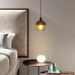 Lampadario a Sospensione Industriale LP-12N, Attacco E27, Altezza Regolabile 120 cm, Paralume in Vetro e Alluminio, Ø21cm, Stile Moderno per Casa, Hotel, Corridoio, Supermercato LP-12N