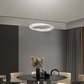 TEKHOME Lampadario LED di Lusso con Cristalli, 45W 3600LM Luce Bianchissima 8000K, Sospensione Moderna in Acciaio Inox, per Interni, 220-240V B76-F
