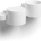 TEKHONE Applique da Parete in Gesso Bianco Moderno, Doppia Emissione di Luce, Attacco G9, Verniciabile, Lampada da Muro per Soggiorno Camera Corridoio – GS-E77