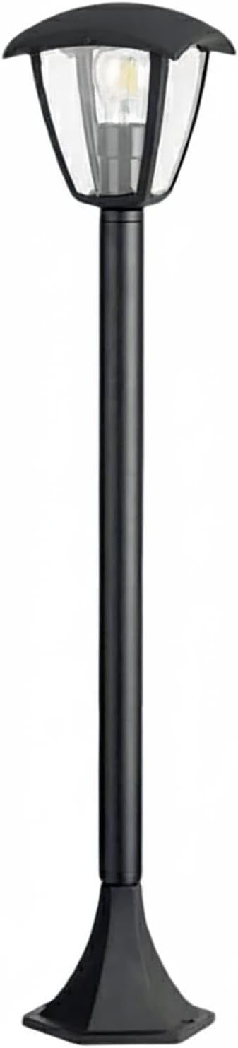 Lampione da Giardino da Esterno IP44, Attacco E27, Palo da 86cm in Alluminio, Bianco/Grigio Scuro 819PB-B860