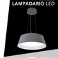 TEKHOME Lampadario LED da Soffitto 36W, CCT-Switch 3000K-4000K-6500K, Design Moderno Ø45cm Regolabile in Altezza, Metallo+PS, 3240LM,Grigio, Lampada a Sospensione per Cucina, Soggiorno, Sala da Pranzo