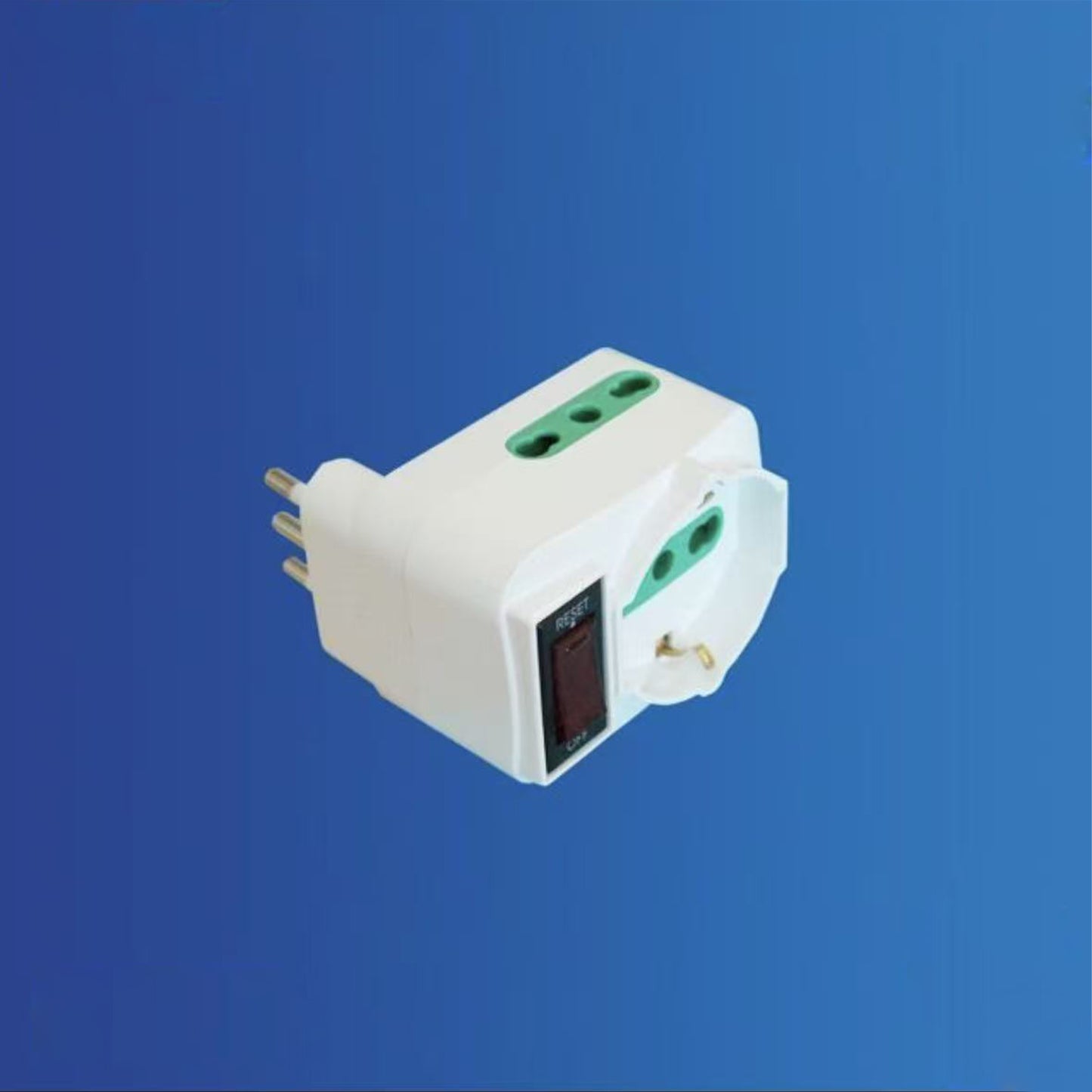 5Pezzi Adattatore Spina Italiana 10A con 2 Prese (Bipasso 10/16A + Schuko), Salvaspazio con Interruttore ON/OFF 250V – XSL1065