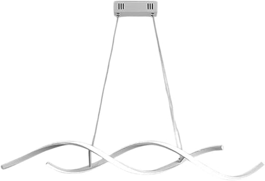 TEKHOME Lampadario led a sospensione 28 watt lampada moderna a onda twist bianco luce fredda 6500k calda 3000k naturale 4000k B56-A3C