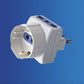 5 Pezzi Adattatore Spina Italiana 16A con 3 Prese (2 Bipasso 10/16A + 1 Schuko), Presa Multipla Senza Cavo 250V per Casa e Ufficio – XSL1106