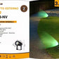 Faretto LED da Esterno 3,5W Luce Verde, IP65, Faretto Orientabile per Giardino e Vialetti, Corpo in Alluminio – ES38-NV