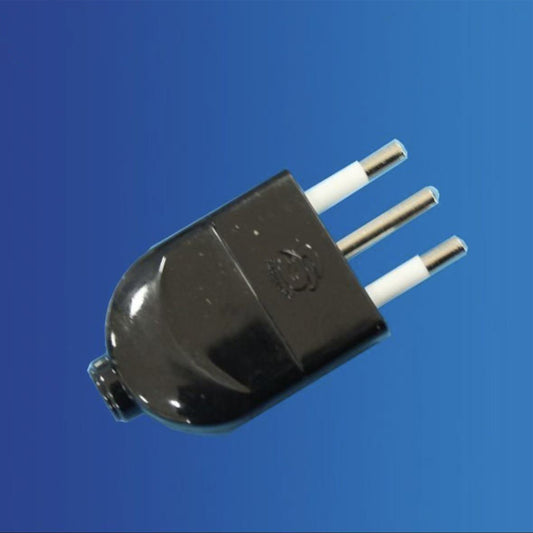 5 Pezzi – Spina Elettrica Italiana 2P+T 10A 250V – Spina Maschio con Terra per Cavi e Lampade –Modello XSL1002N