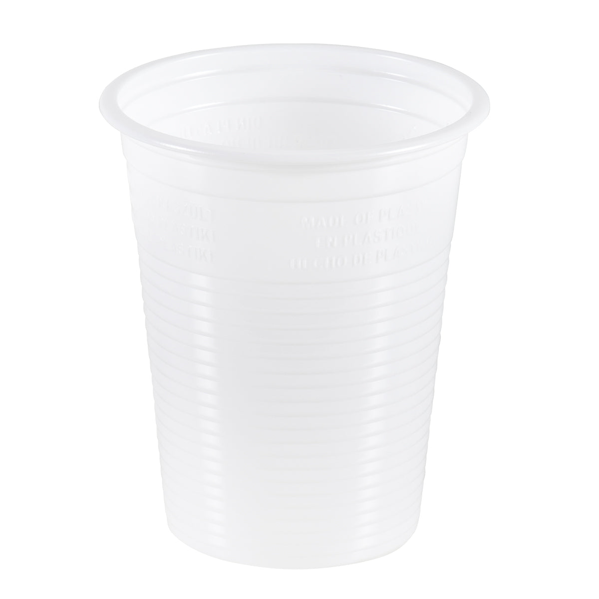 BICCHIERI PLASTICA BIANCHI PER ACQUA MONOUSO  180ml 100pz