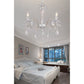 Lampadario a Soffitto Classico in Cristallo 3 Luci E14, Stile Elegante per Camera da Letto e Soggiorno, Lampadario Vintage Trasparente – A01-3