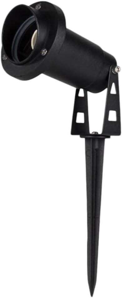 Faretto da Giardino con Picchetto IP65 per Esterno, Attacco GU10, Orientabile, Alluminio, Impermeabile, Ideale per Illuminazione Giardino, Vialetti e Piante – Modello ET-01