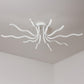 Plafoniera LED 56W Moderna a Soffitto, Luce CCT 3000K-4000K-6500K Selezionabile, Design Creativo Bianco, Lampada da Soffitto per Soggiorno Camera da Letto, PN-35B3C