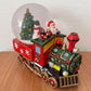 Carillon Natalizio Trenino di Babbo Natale con Globo di Neve Musicale, Decorazione Natalizia da Tavolo, L’Arte del Natale, Carica Meccanica, 22x12x17,5 cm 423521