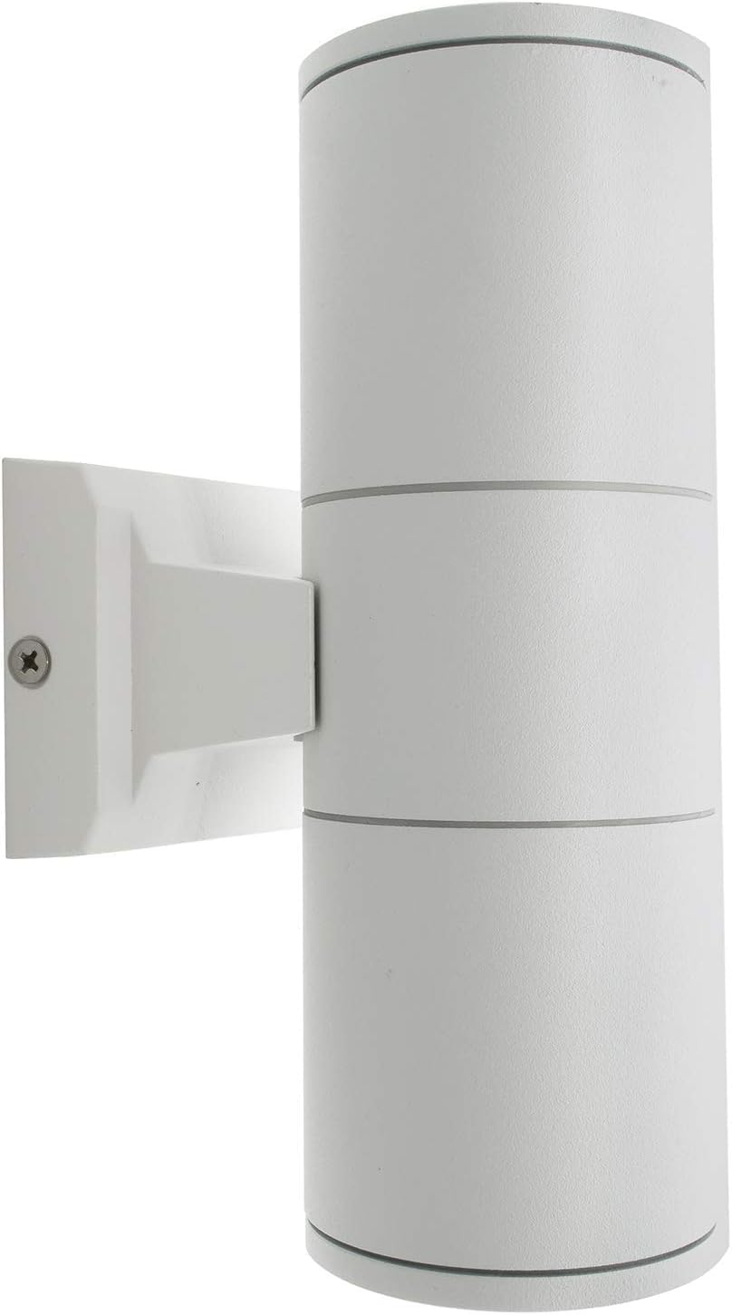 Applique da Esterno 2xGU10 IP55 – Lampada da Parete LED per Esterni a Doppia Luce su e Giù, Design Moderno in Alluminio, Impermeabile, per Facciata, Giardino o Ingresso ES01