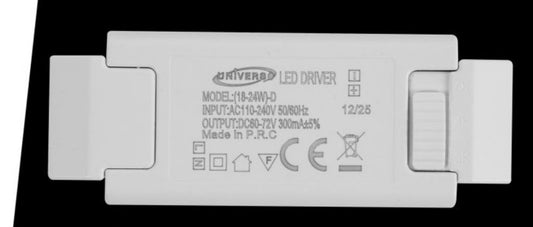 Driver LED 18-24W 300mA, Alimentatore Trasformatore LED AC 110-240V, Uscita DC 60-72V, Ricambio per Faretti e Pannelli LED, 10 Pezzi, 18-24W-3C
