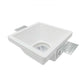 Portafaretto in Gesso da Incasso Quadrato GU10 – Verniciabile, Per Cartongesso, 120×120 mm, Bianco – Senza Lampadina GS-19