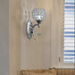 TEKHOME Applique da Parete Moderna con Design a Cristalli, Attacco G9 60W, per Interni, Disponibile in Oro e Argento, 280mm, Metallo e Cristallo (Senza Lampadina) E19