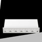 Faretto LED da Incasso Rettangolare 11W, 6 Spot, CRI ≥90, Fascio 24°, Alluminio Bianco, Faretti da Incasso per Cartongesso e Controsoffitto, 3000K/4000K/6500K, 1 Pezzo, XTD-6-B