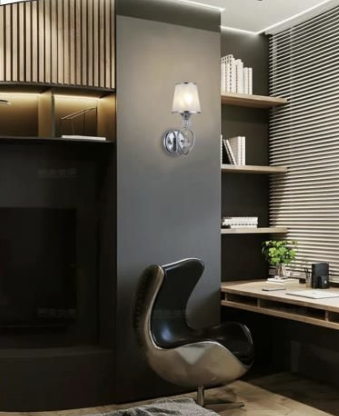 TEKHOME Applique da Parete Classica con Braccio Orientabile, Design Vintage, Attacco E27 60W, per Interni, Disponibile in Oro e Argento, Metallo e Vetro (Senza Lampadina) E18