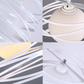 Lampadario moderno a sospensione a fasce intrecciate, in ferro- Attacco 1xE27, Potenza max 1x60 W, dim. 33x22 cm, lunghezza filo 100 cm A08