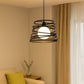 Lampadario a Sospensione E27 Moderno, Lampada a Soffitto Design Industriale in Metallo per Cucina Isola Tavolo da Pranzo, Stile Minimal con Paralume a Spirale, No Lampadina A08