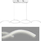 TEKHOME Lampadario a Sospensione Moderno | Lampadario LED Soffitto per Soggiorno, Cucina, Camera da Letto | 3 Colore Della Luce| Lampada Sospesa | 26W | Alluminio 90x5x90 cm- A43