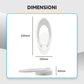 TEKHOME Applique da Parete LED Moderna 9W, Lampada da Parete Bianca Design Ovale, Luce Calda 3000K / Naturale 4000K / Fredda 6500K, 450LM, per Camera da Letto, Soggiorno e Corridoio E25